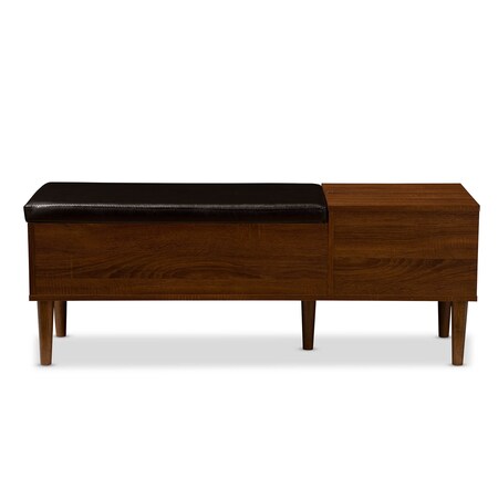 Baxton Studio Merrick 1-drawer 2-tone Wood Entryway Storage Bench Shoe Cabinet 121-6789